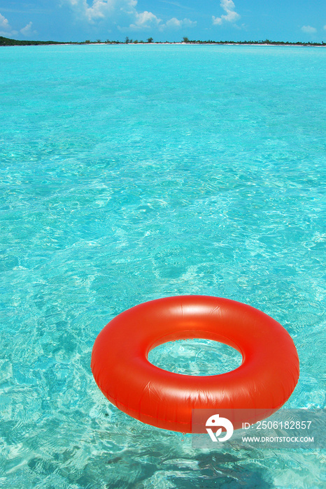 life buoy on the water
