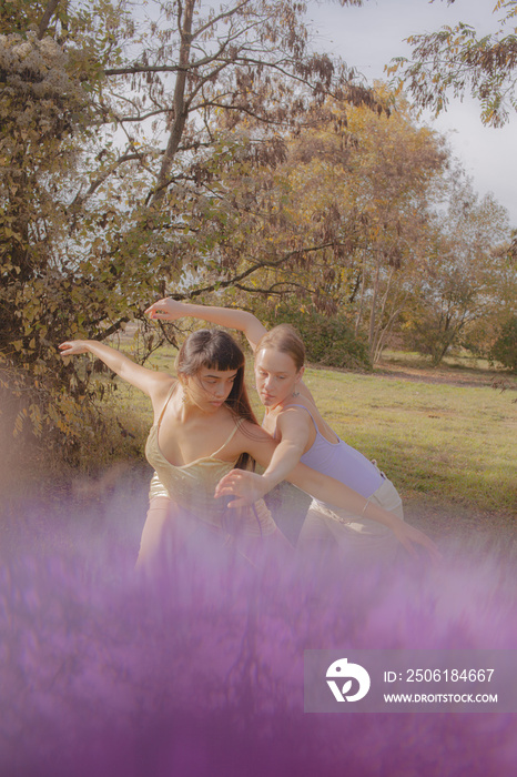 Women dancing in Nature