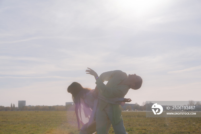 Women dancing in Nature