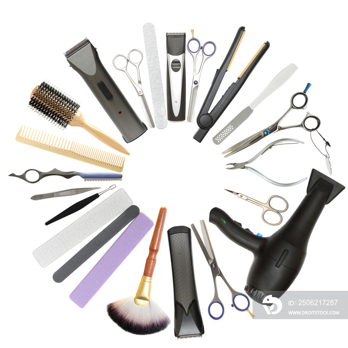 Beauty salon and barbershop background