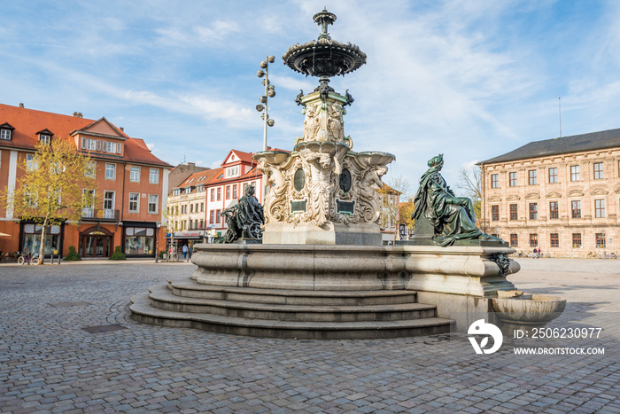 Paulibrunnen Schlossplatz Erlangen