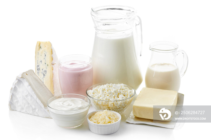 Various fresh dairy products