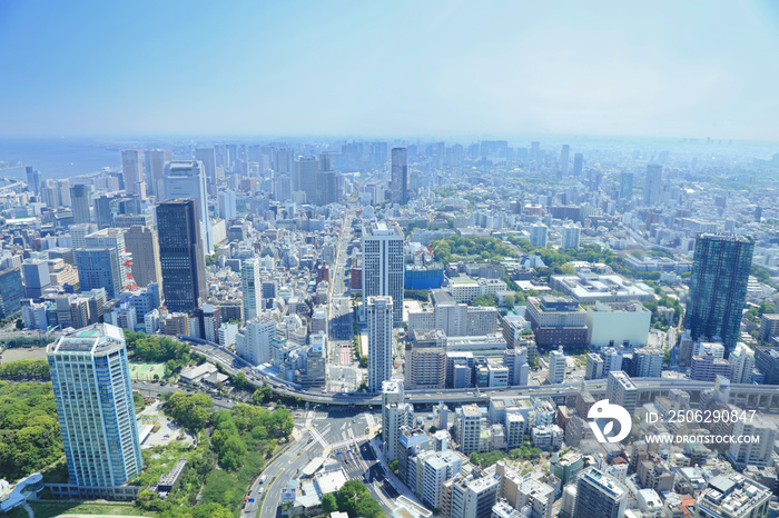从东京铁塔眺望