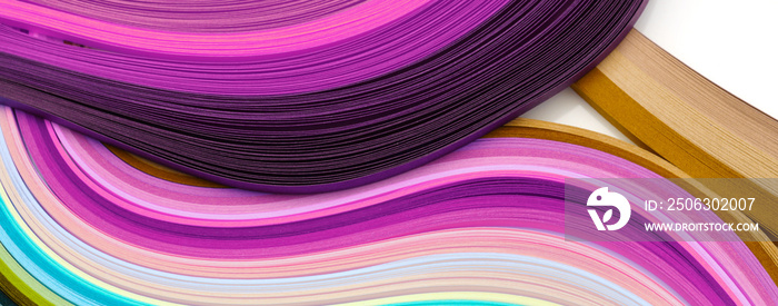 Abstract color rainbow strip paper background.