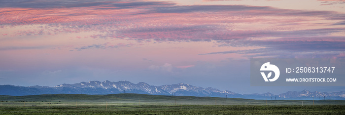 Medicine Bow Mountains全景