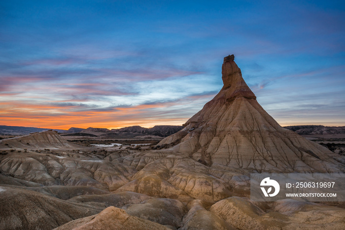 纳瓦拉Bardenas Reales的Castildetierra（西班牙）