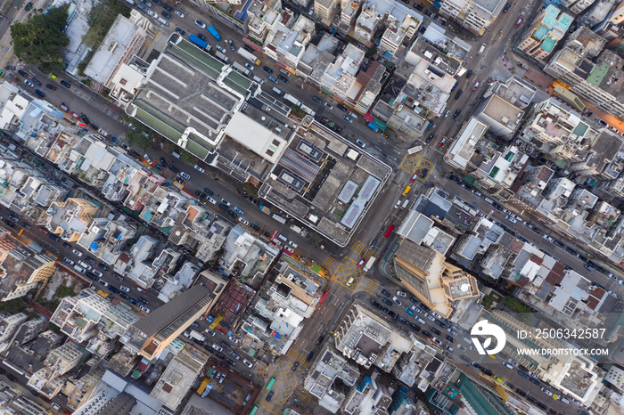 Hong Kong city from above