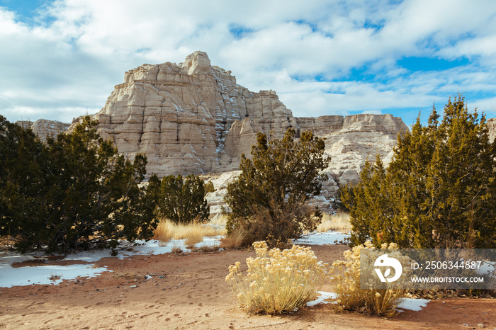 Plaza Blanca in Winter in the Northern New Mexico Desert