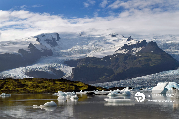 Retreating glacier in Iceland .90% of Iceland’s glaciers have been retreated in the last 30 years an