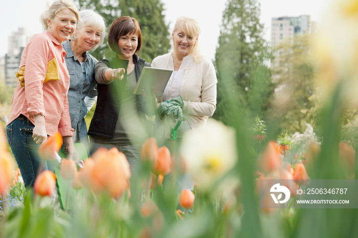 woman discussing landscaping plans