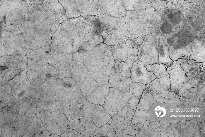 Aged cracked concrete stone plaster wall background and texture