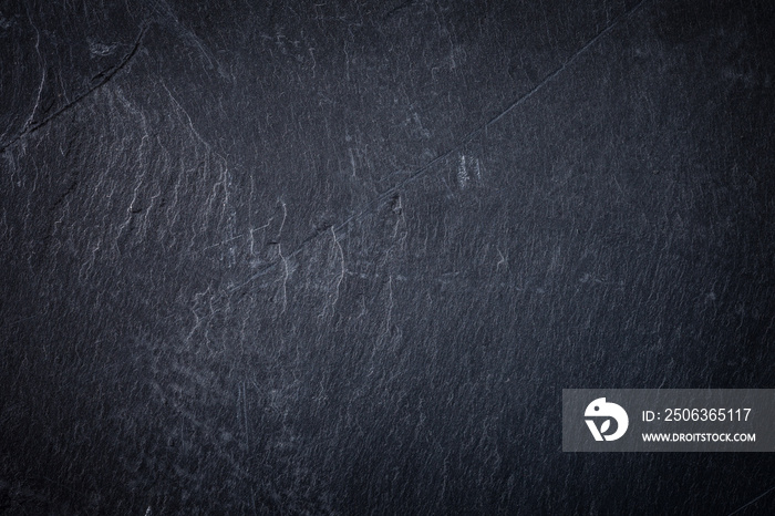 Dark grey and black slate background or texture