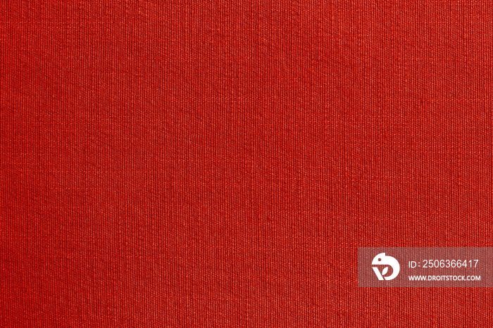 暗红色亚麻布织物的纹理背景，天然纺织品的无缝图案。