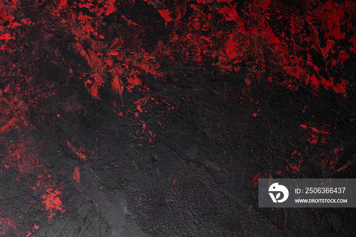 Painted background texture red and black