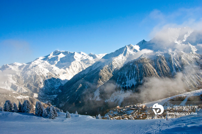 Courchevel 1850 3 Valleys滑雪区法国阿尔卑斯山-法国