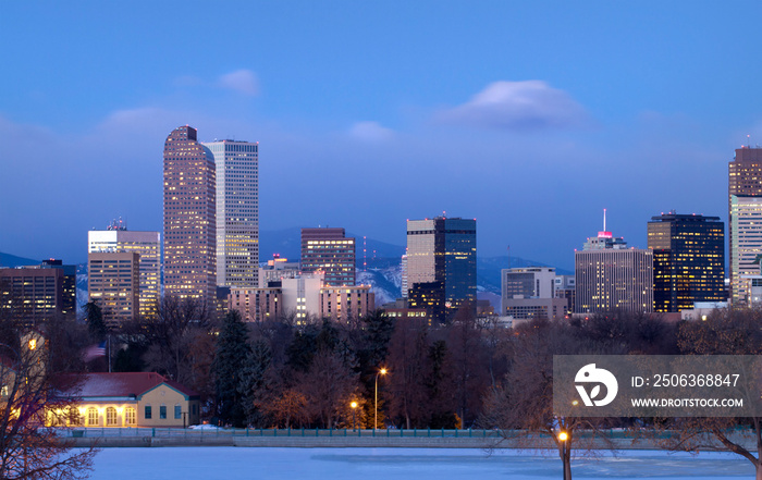 Denver Dawn in Winter