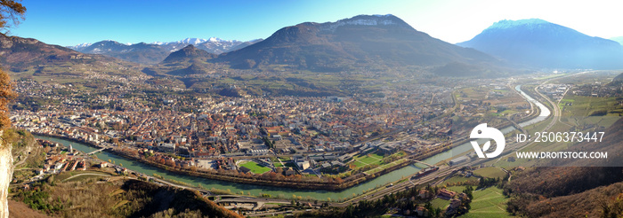 Panorama dalla città di Trento