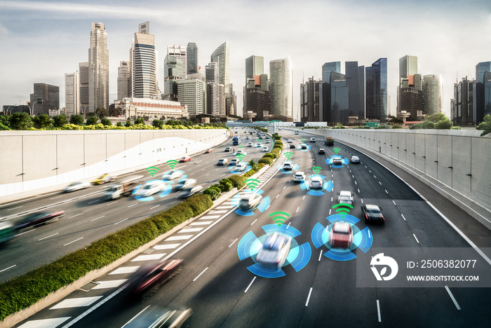 Autonomous car sensor system concept for safety of driverless mode car control . Future adaptive cru