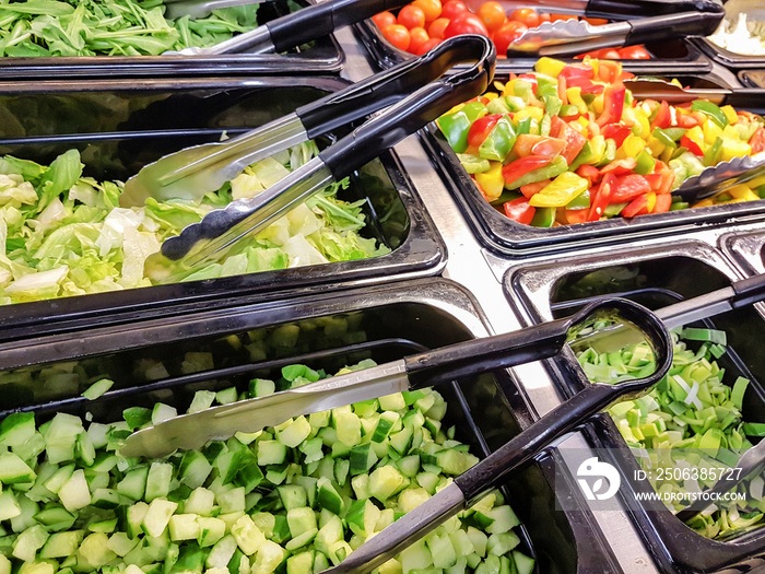 Self-service salad bar