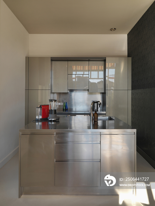 Contemporary stainless steel kitchen