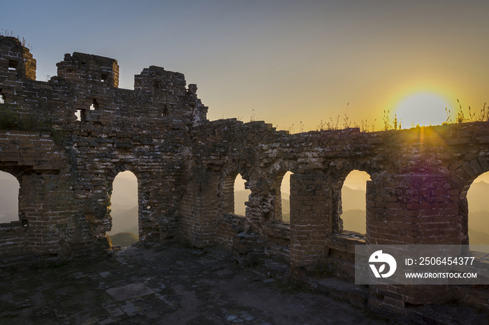 Jinshanling Great Wall at Sunset,Hebei Province,China