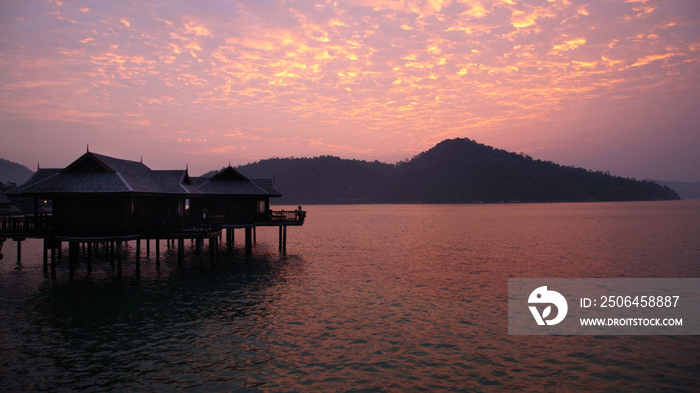 Sunrise at Pangkor Laut Resort in Pangkor Laut, Lumut, Malaysia