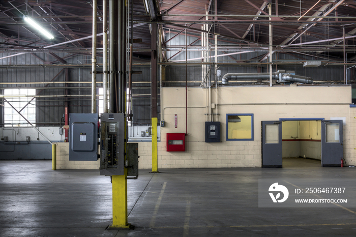 An empty industrial building in Los Angeles