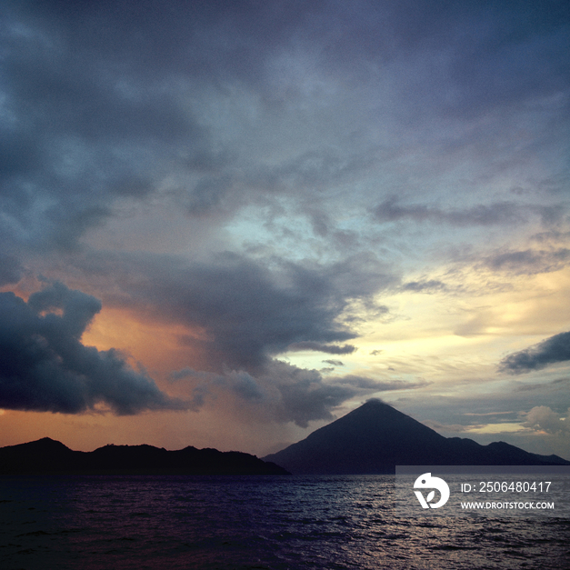 Volcanic Island of Ternate in Moluccas, Indonesia