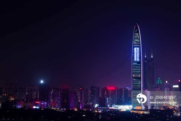 深圳城市建筑夜景