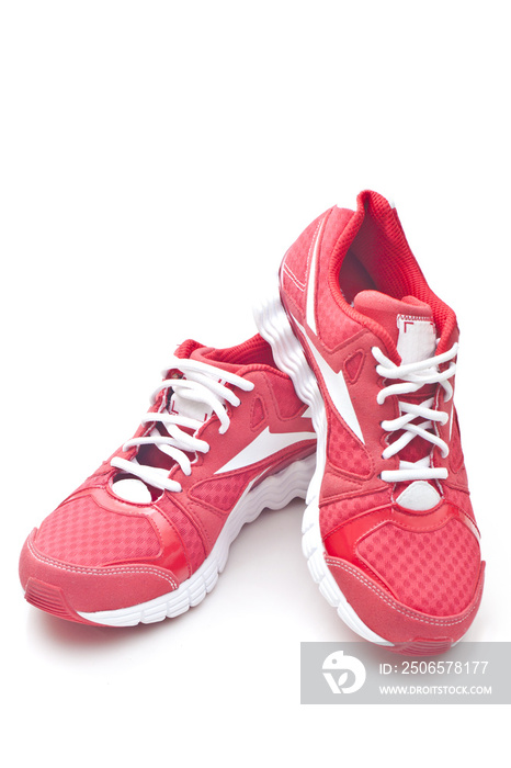 红色跑步运动鞋