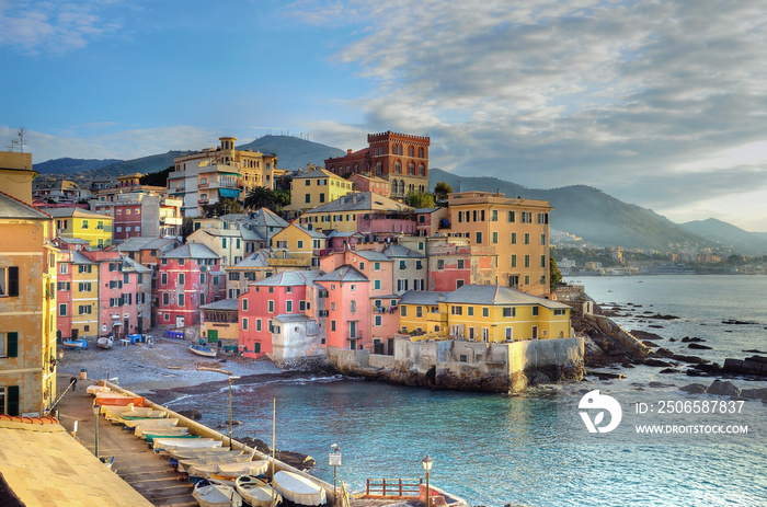 Boccadasse，热那亚，意大利