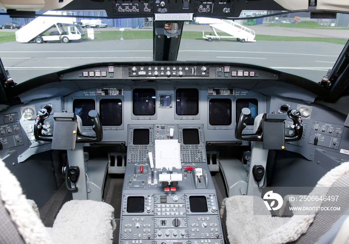 Jet Airplane Cockpit