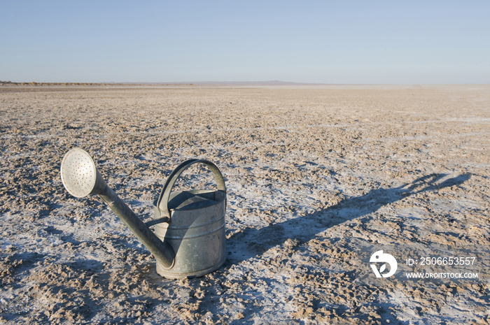 Water Pail on Dried Mud