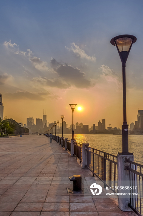 Shanghai Bund at Sunset,Shanghai,China