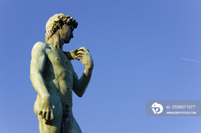 Replica of Michelangelos David in the Piazza Michelangelo