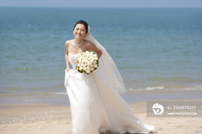 海边美丽的新娘