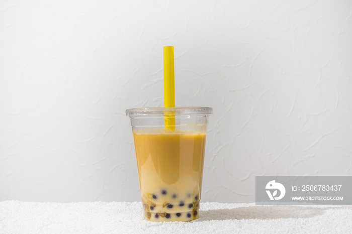 タピオカミルクティー　タピオカドリンク　Asian style Tapioca bubble tea