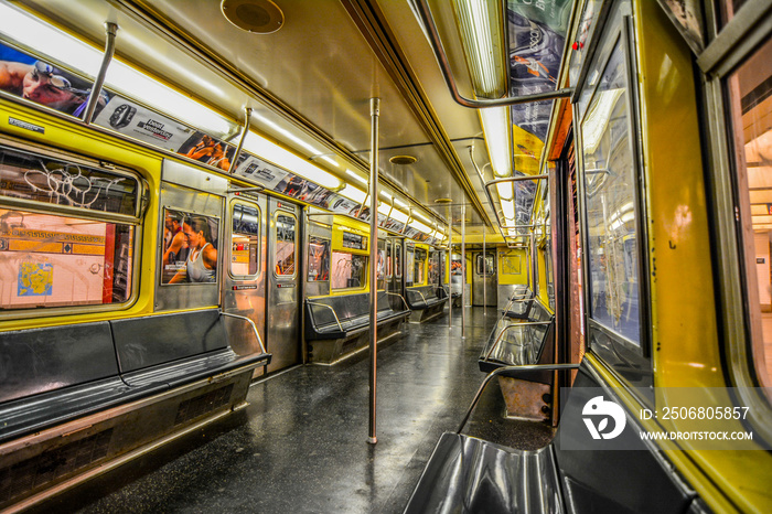 New York subway interiors