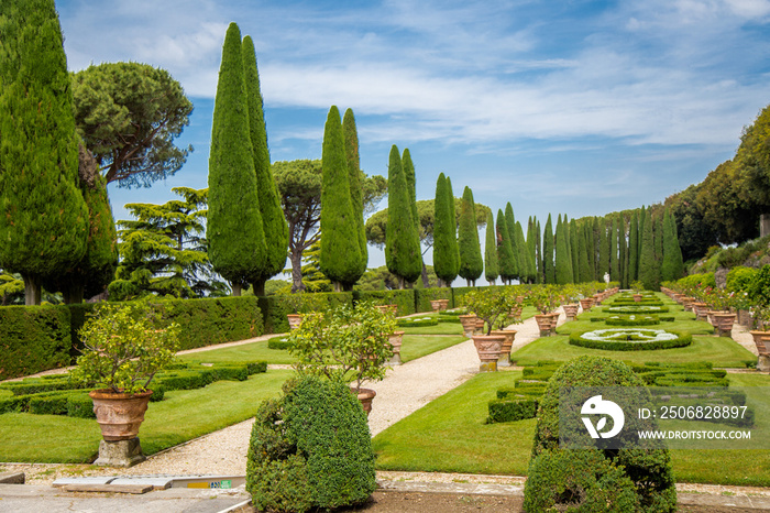 I giardini delle Ville Pontificie a Castel Gandolfo