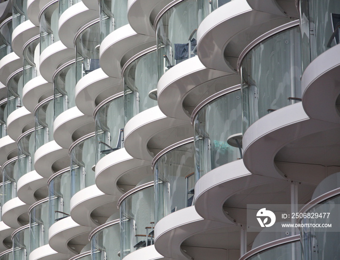 Curved Glass Balconies