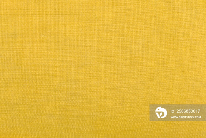 黄色纺织品纹理的特写背景