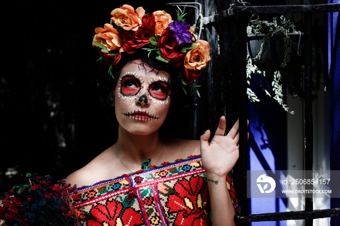 Catrina en día de los muertos