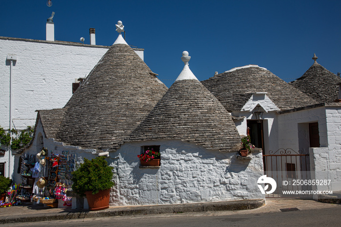 Alberobello, Trulli Haüser, Apulien, Italien, Süditalien