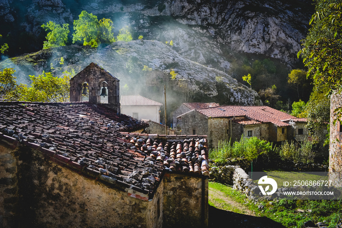 The village Bulnes in the Picos de Europa, is one of the remotest parishes in Spain