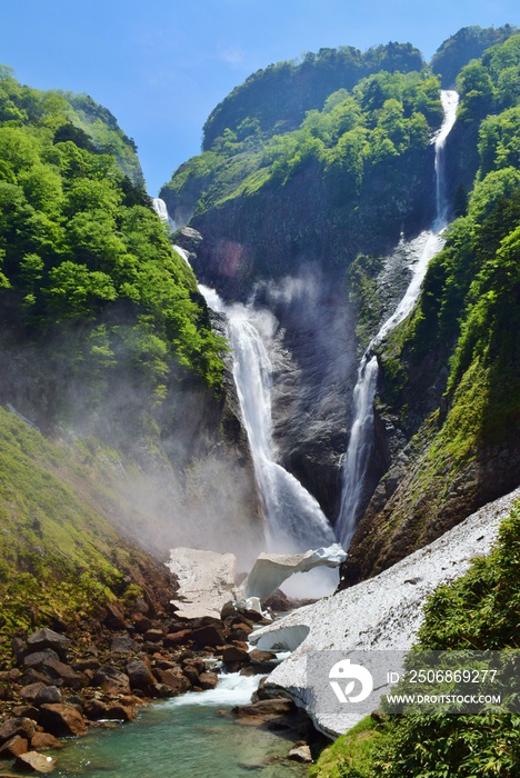 称名滝　夏景色