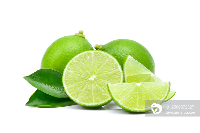 Lime isolated on white background