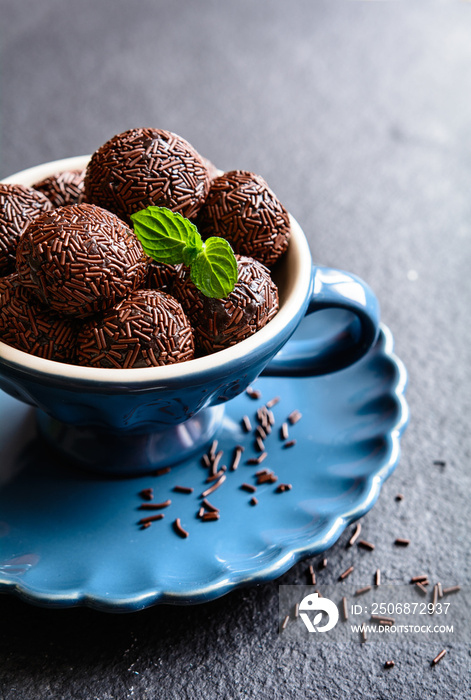 Brigadeiro - traditional Brazilian chocolate delicacy