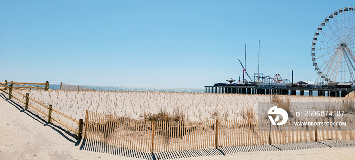 Steel pier boardwalk rides New Jersey Atlantic City.