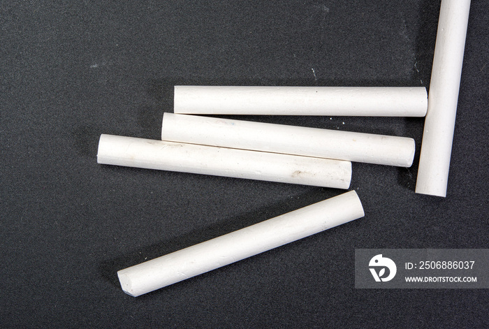 white chalk sticks, close up