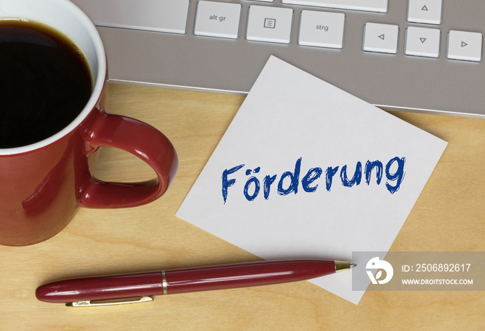 Förderung